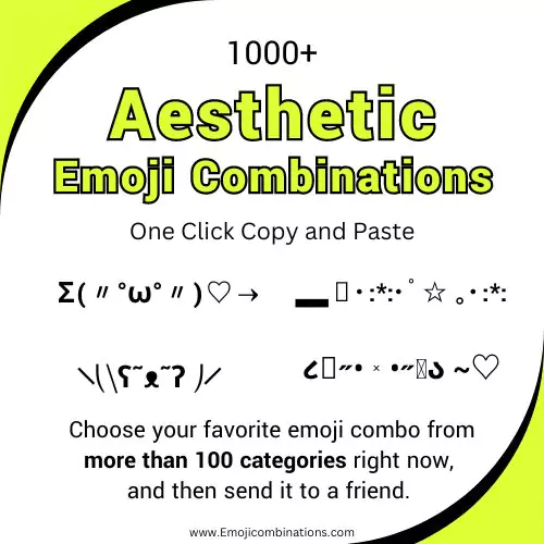 Aesthetic emoji combinations