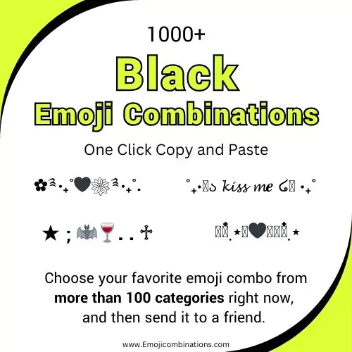 black emoji combinations