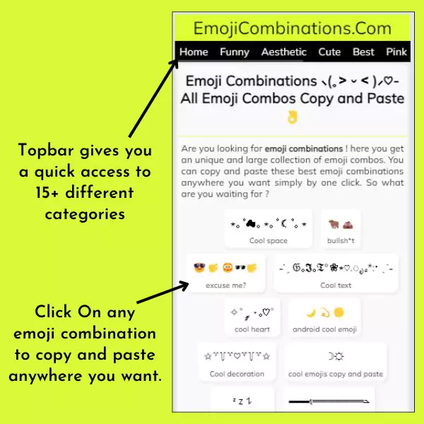 How to copy emoji combination