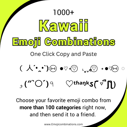 Kawaii emoji combinations