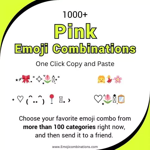 pink emoji combinations